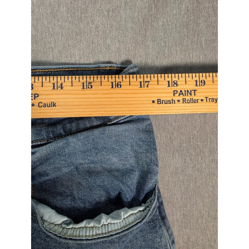 Calvin Klein Jeans Mens 34x32 Light Wash Straight Leg Denim Blue Pants W34 L32